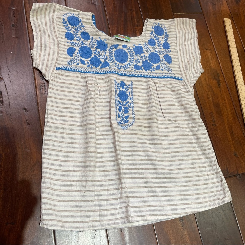Nativa Xochitl Handmade Embroidered Blouse